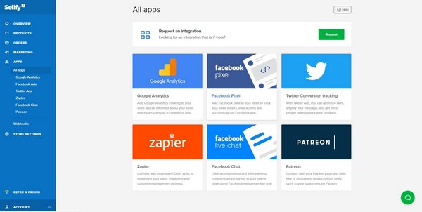 Sellfy-Apps-and-Integrations