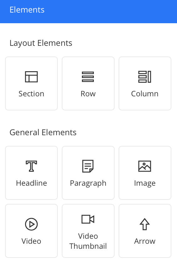 layout elements